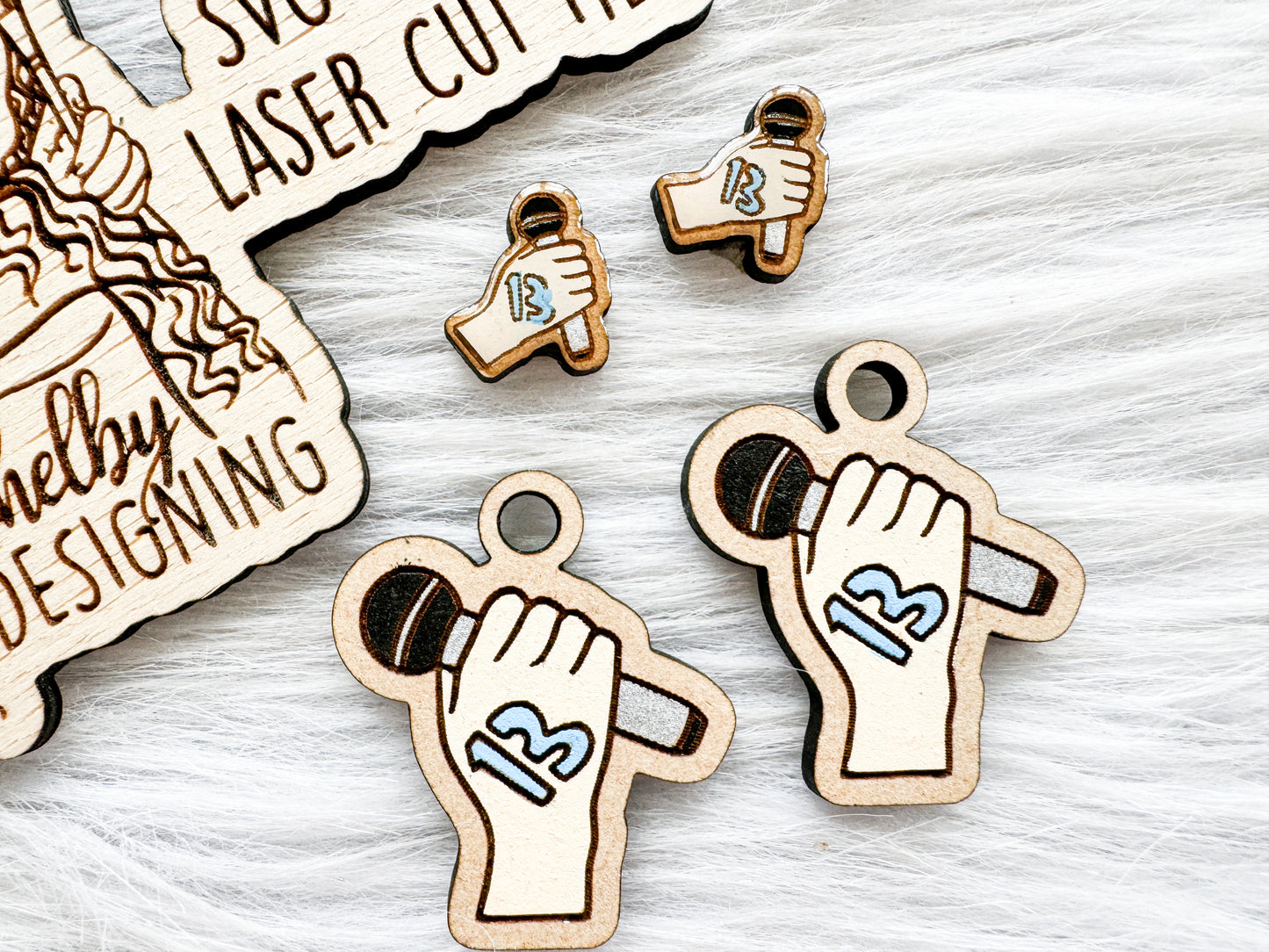 Taylor 13 Hand Stud/Dangle Earring Combo SVG