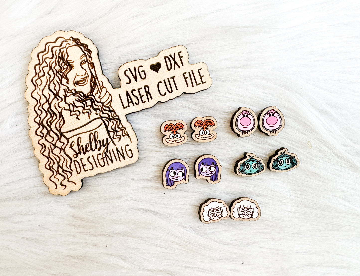Inside Out 2 New Stud Earrings Bundle SVG