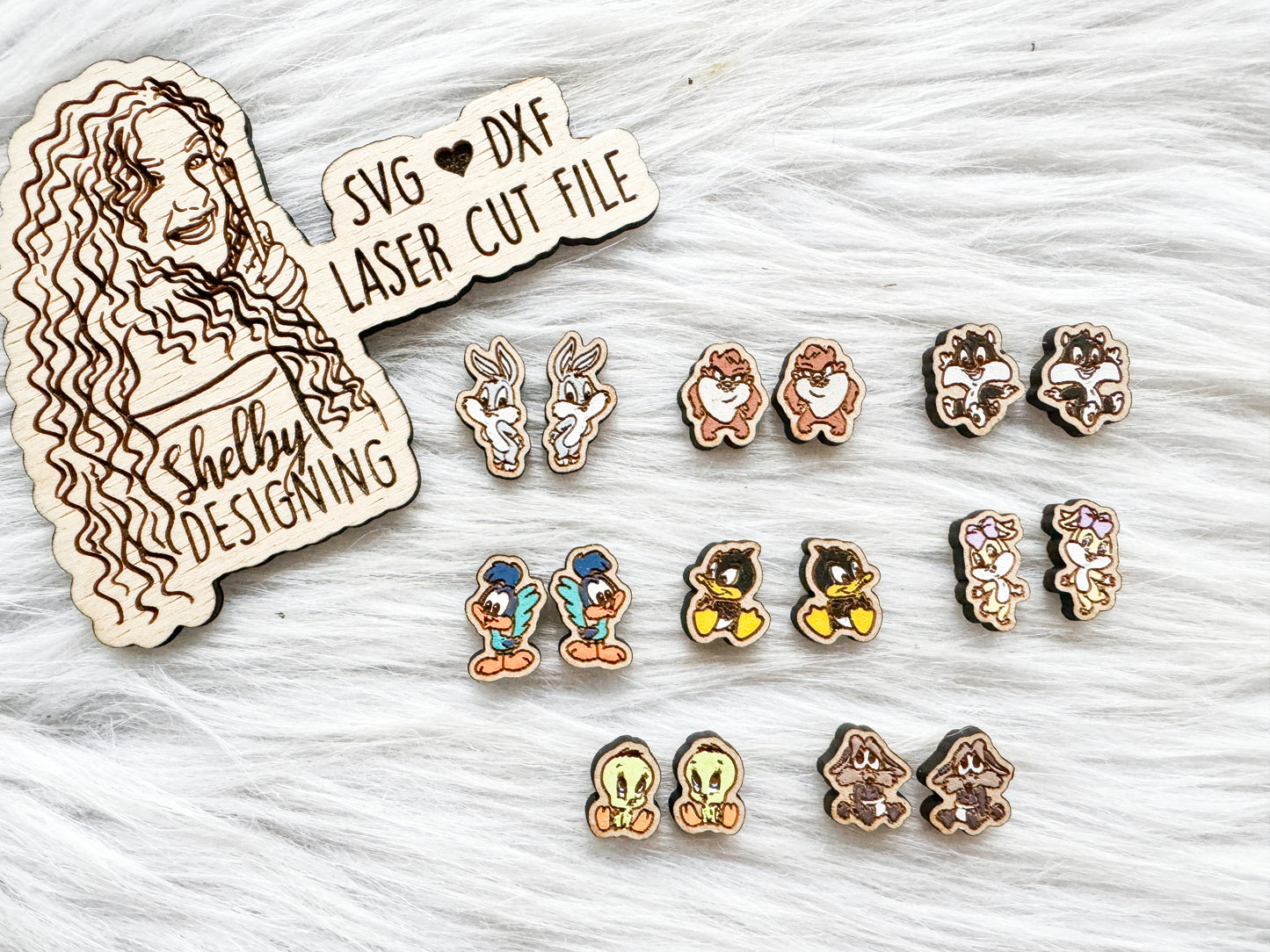 Baby Looney Tunes Stud Earring Bundle SVG