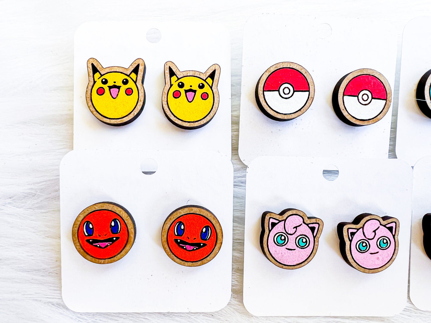 Circle Pokemon Stud Earring Bundle SVG