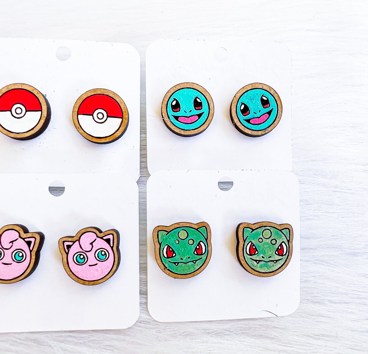 Circle Pokemon Stud Earring Bundle SVG