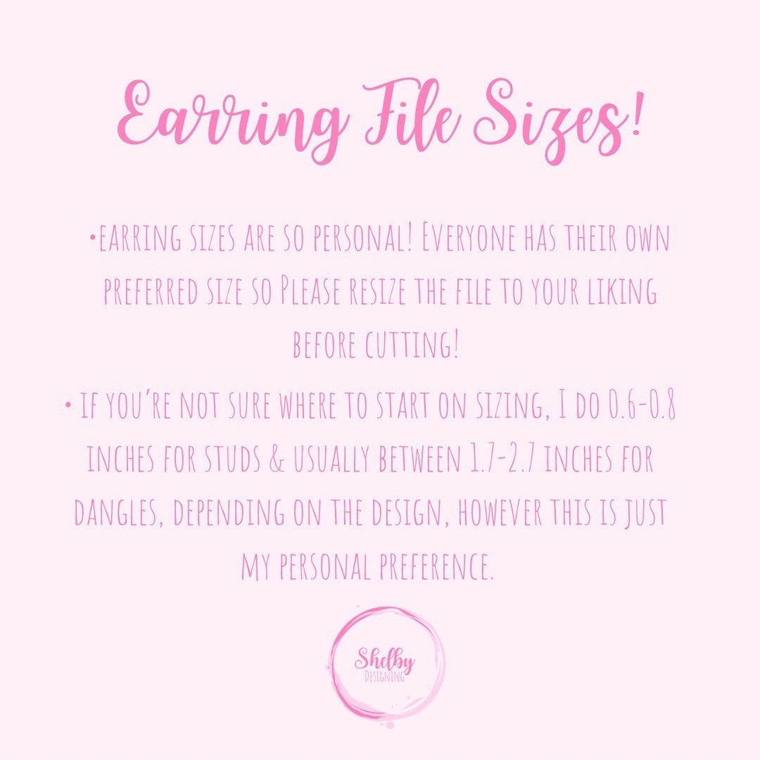 It Inspired Dangle Earrings SVG