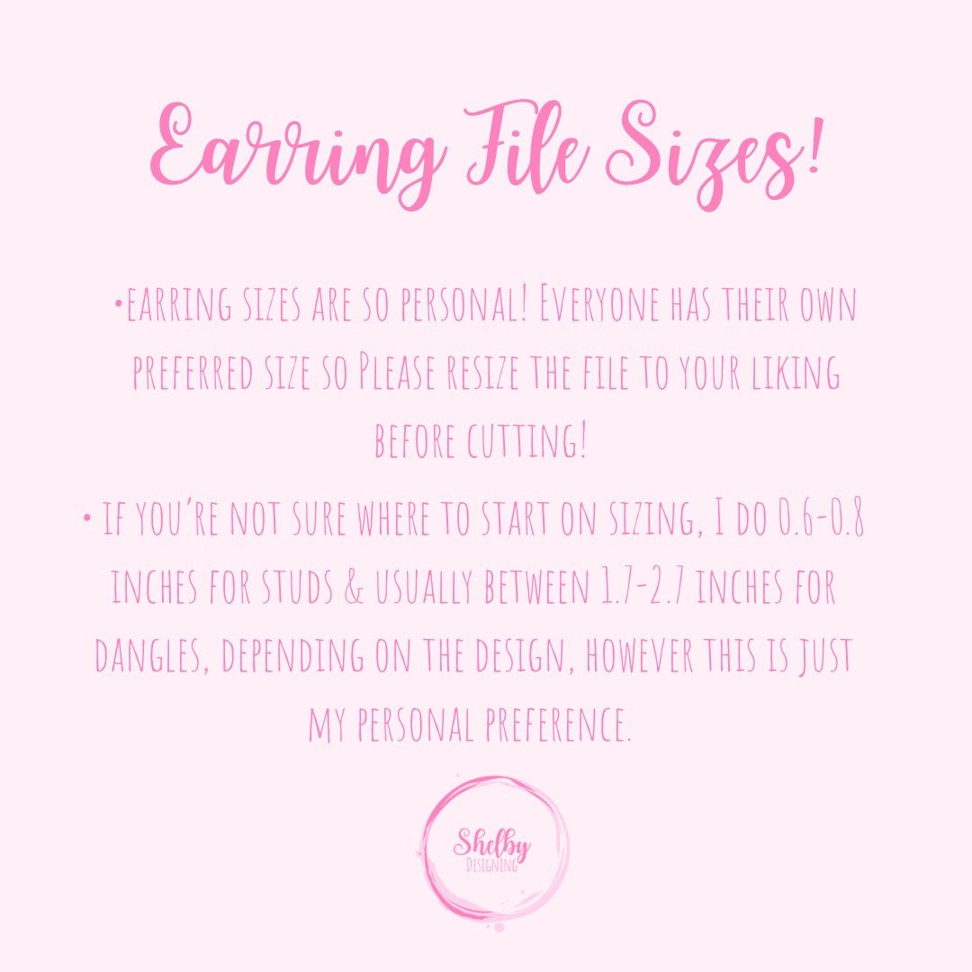 Minimalistic Jellyfish Dangle Earrings SVG