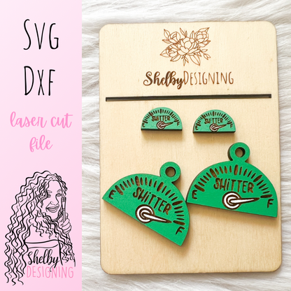 Shitters Full Gas Tank Stud/Dangle Earrings SVG