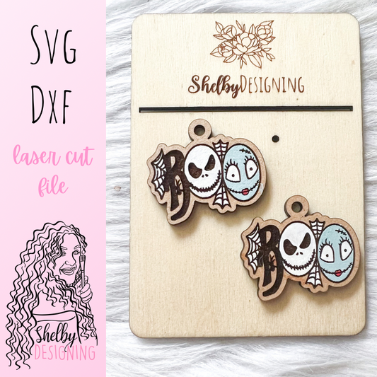 Boo Nightmare b4 Christmas Dangles SVG