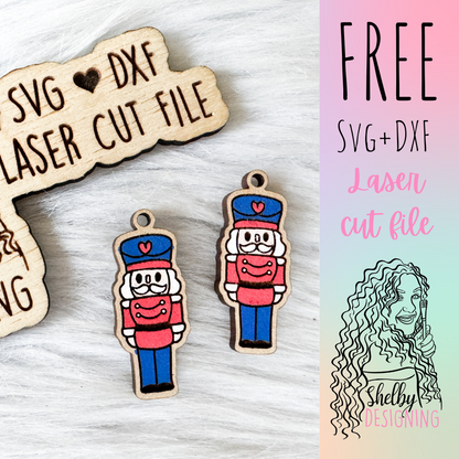 FREE | Nutcracker Dangle Earring SVG