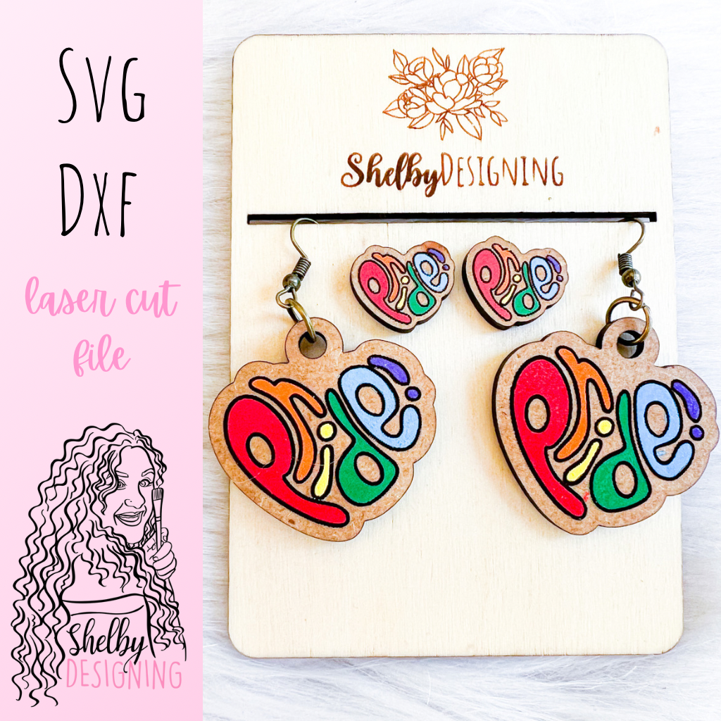 Rainbow Pride Stud/Dangle Earrings SVG