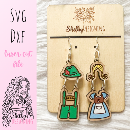 Oktoberfest 2 Piece Dangle Earrings SVG