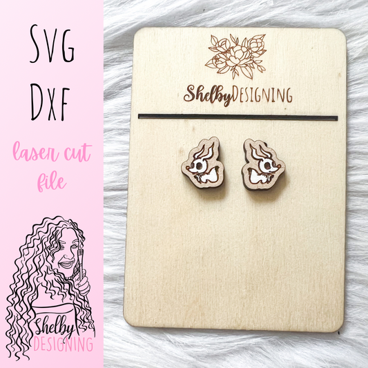 Zero Nightmare B4 Christmas Stud Earrings SVG