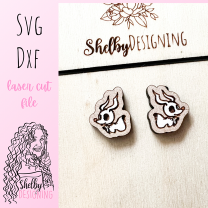 Zero Nightmare B4 Christmas Stud Earrings SVG
