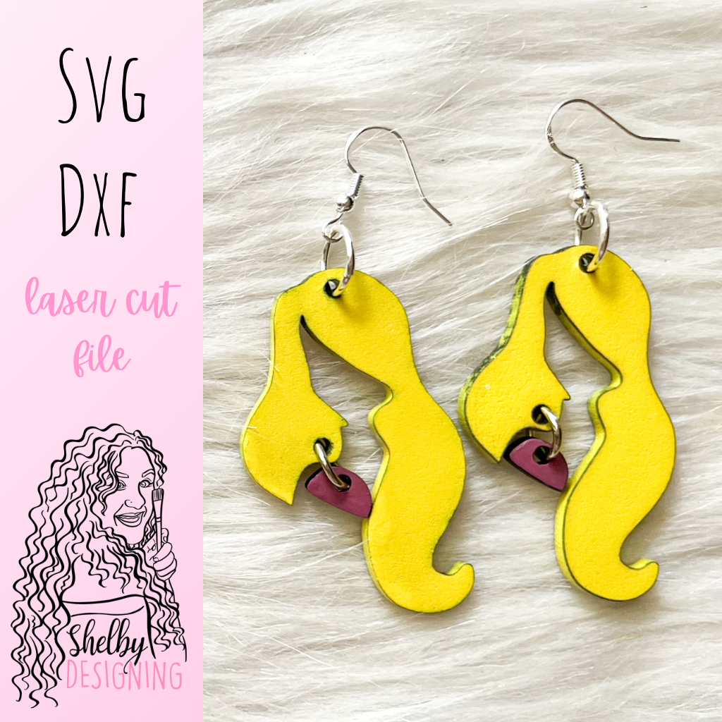 Hocus Pocus Witch Sisters 2 Piece Dangle Earrings Trio SVG