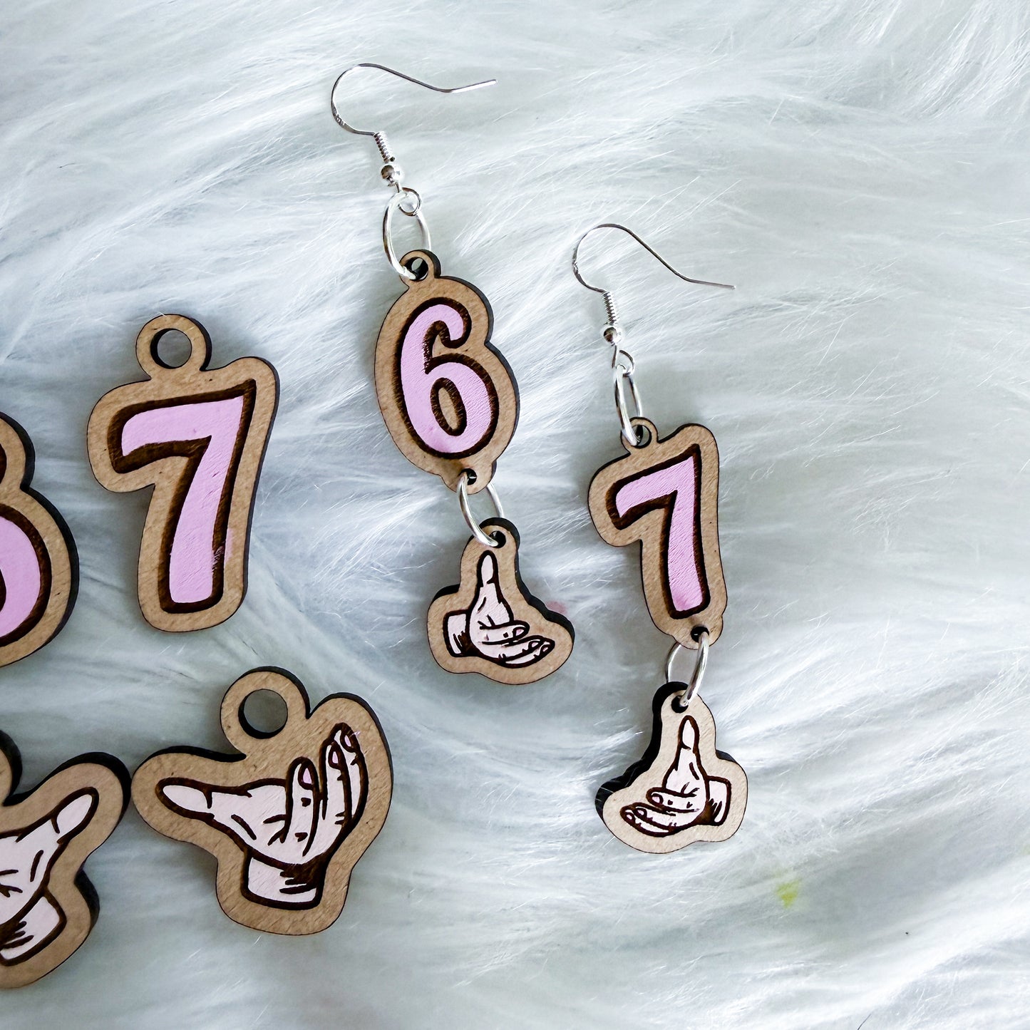 67 Trendy Stud + Dangle Earring Bundle SVG DXF Laser Cut File