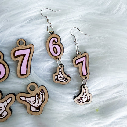 67 Trendy Stud + Dangle Earring Bundle SVG DXF Laser Cut File