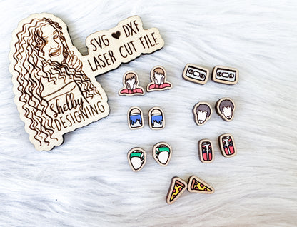 Home Alone Inspired Stud Earrings Bundle SVG