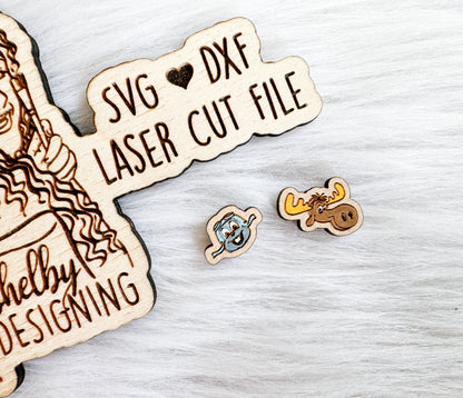 BFF Mix n Match Series | Rocky & Bullwinkle Studs SVG