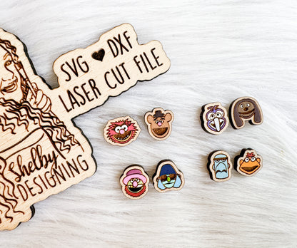 BFF Mix n Match Series | The Muppets Set Stud Earrings SVG