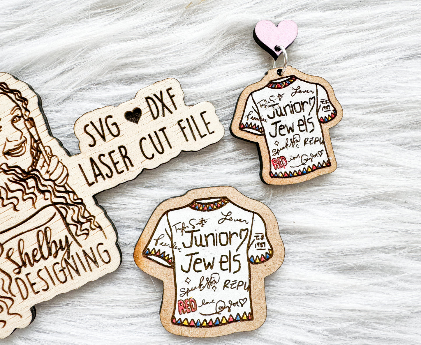 Junior Jewels Pin/Earring/Keychain Combo SVG