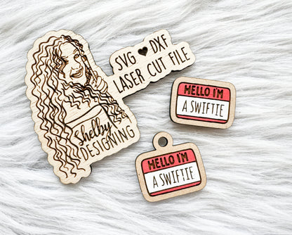 I'm A Swiftie Pin/Keychain/Earring Combo SVG