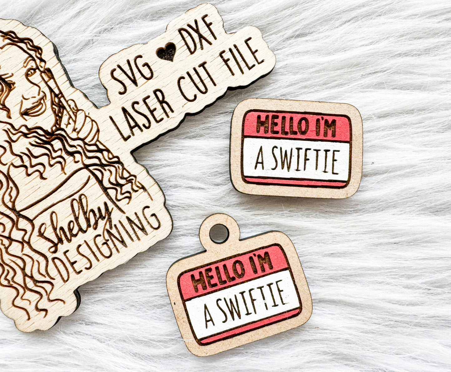 I'm A Swiftie Pin/Keychain/Earring Combo SVG