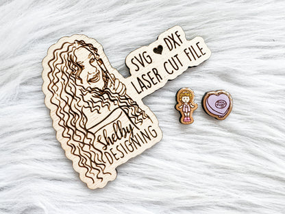 Polly Pocket Mix n Match Stud Earrings SVG