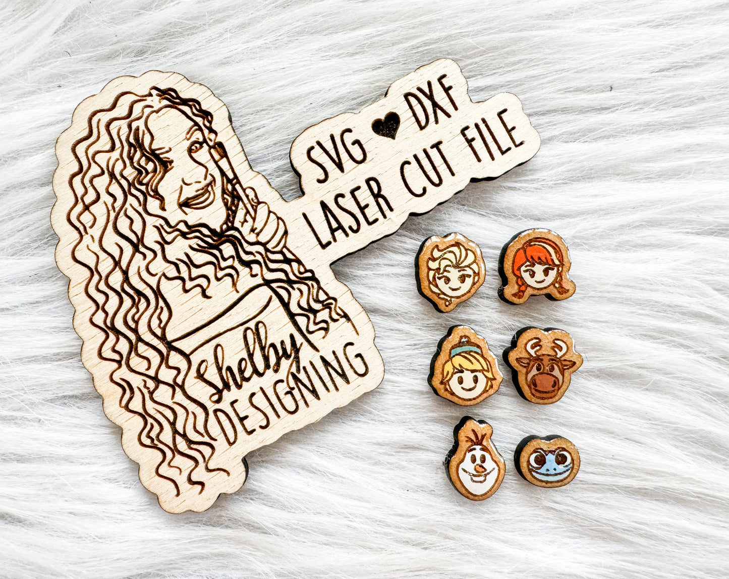 BFF Mix n Match Series | Frozen Friends Stud Earrings Trio SVG