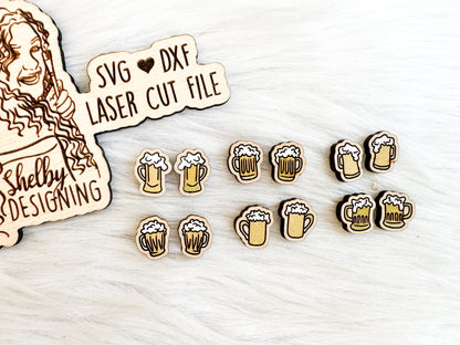 Beer Glass Stud Earring Bundle