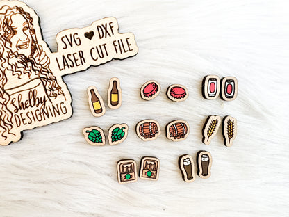 Beer Lover Stud Earring Bundle