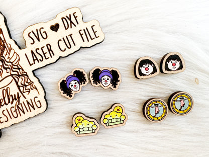 Big Comfy Couch Stud Earring Set