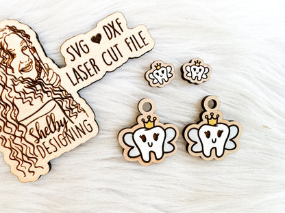 Tooth Fairy Stud/Dangle Earring Combo SVG
