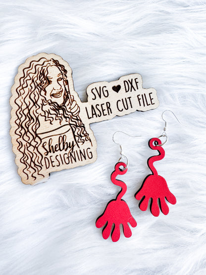 Slap Toy Dangle Earring SVG DXF Digital File