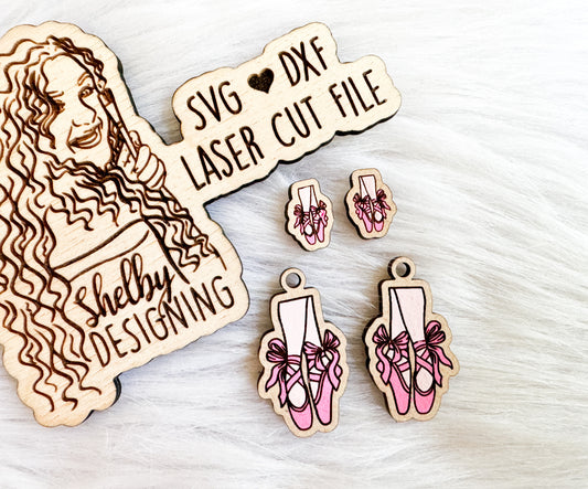 Ballerina Shoes Stud/Dangle Combo SVG