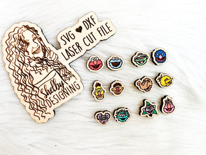 BFF Mix n Match Series | Sesame Street & Friends Stud Earring Bundle SVG