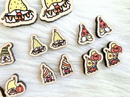 Fall Gnome Stud AND Dangle Earring Bundle SVG