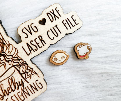 BFF Mix n Match Series | Brian & Stewie Stud Earrings SVG