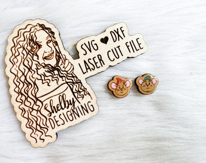 BFF Mix n Match Series | Gus & Jaq Stud Earrings SVG