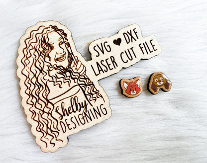 BFF Mix n Match Series | Fox & The Hound Stud Earrings SVG