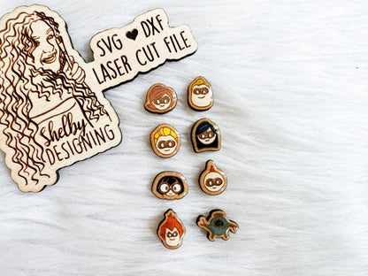 BFF Mix n Match Series | The Incredibles Stud Earrings Set SVG