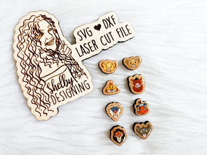 BFF Mix n Match Series | Lion King Stud Earrings Set SVG