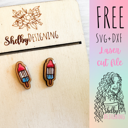 FREE | Firecracker Popsicle Stud Earrings SVG