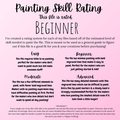 Thanksgiving Turkey Dangle/Stud Earrings SVG