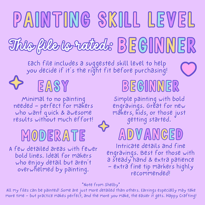 Spooky Coffee Mugs Stud Earring Trio SVG DXF Laser Cut File