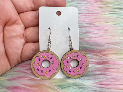Sprinkle Donut Dangle Earrings SVG