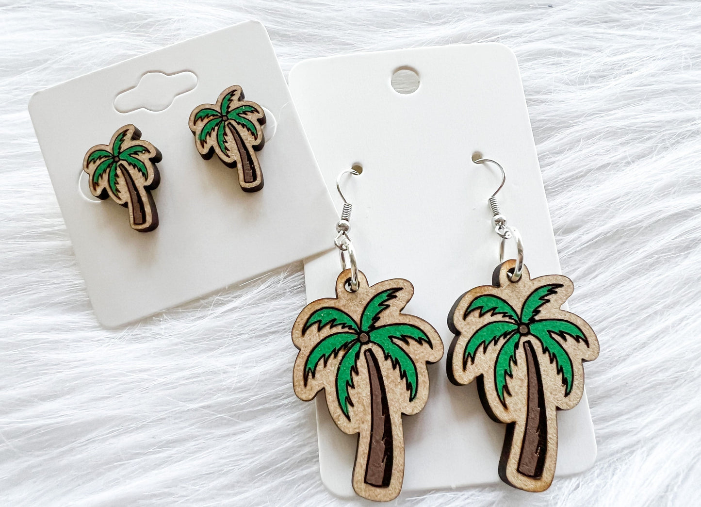 Palm Tree Stud/Dangle Earrings SVG