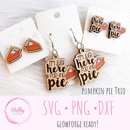 Pumpkin Pie Set Earrings SVG