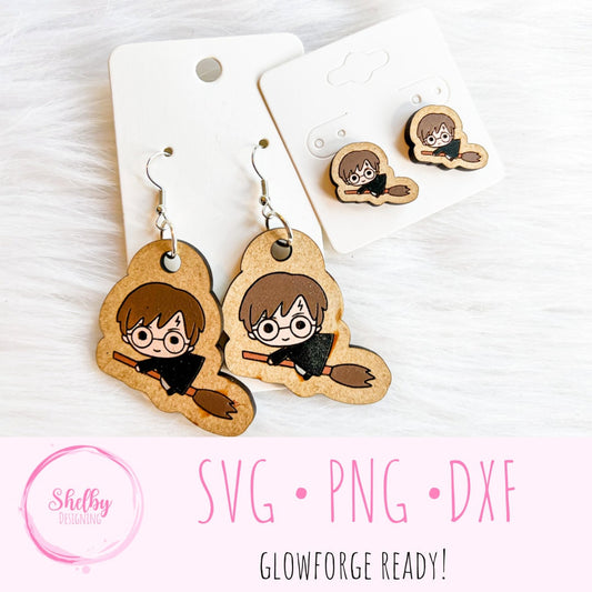 HP Quidditch Dangle/Stud Earring Combo SVG