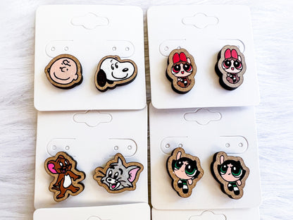 Cartoon Mix n Match Stud Earrings Bundle SVG