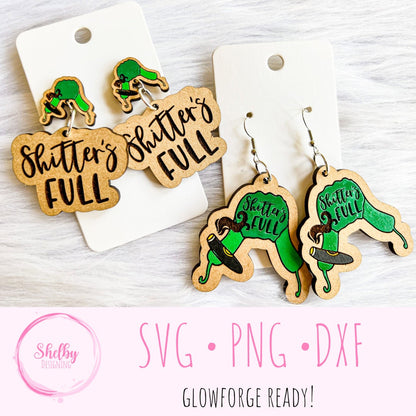 Shitters Full Dangle Earrings Set SVG
