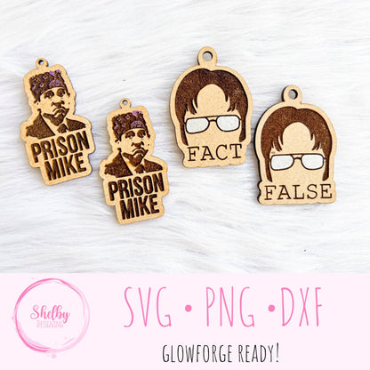 The Office Earrings/Keychains SVG