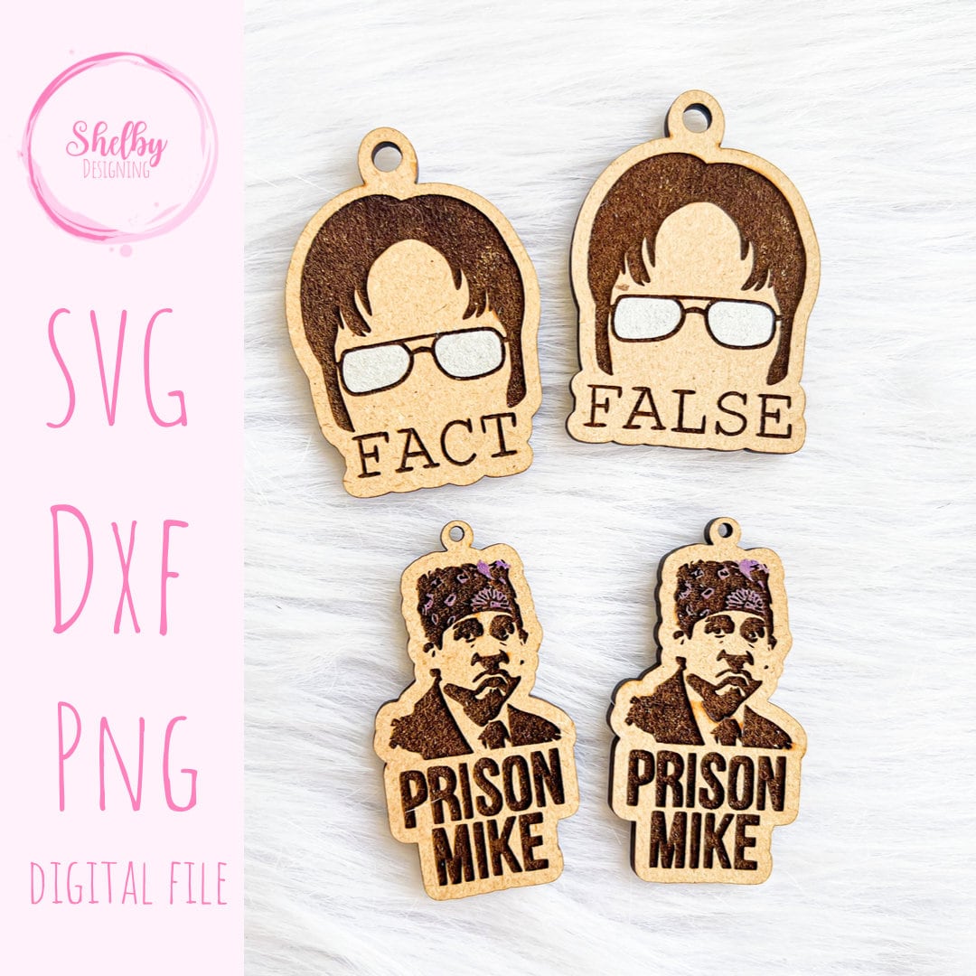 The Office Earrings/Keychains SVG