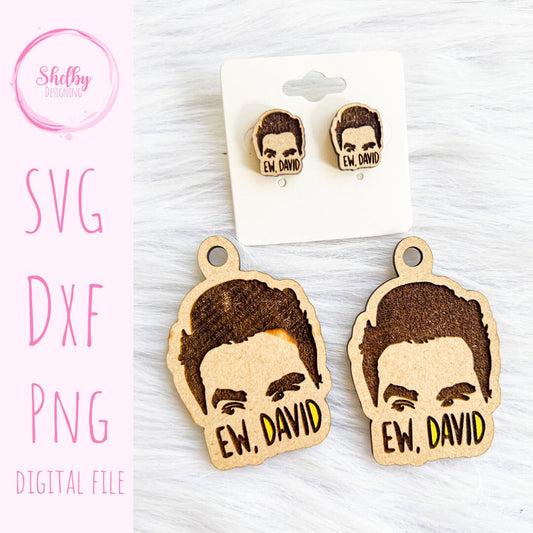 Ew David Stud/Dangle Earrings SVG